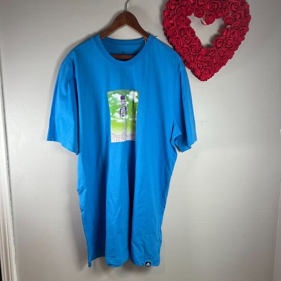 Adidas Shirt Mens 4XLT Big & Tall Blue Boost Rocket Graphic Tee T-Shirt HK6760 - Picture 1 of 5